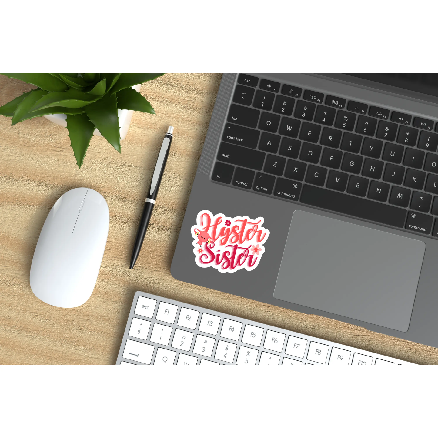 Hyster Sister Vinyl Sticker – Hand Lettered Women's Health Tribute