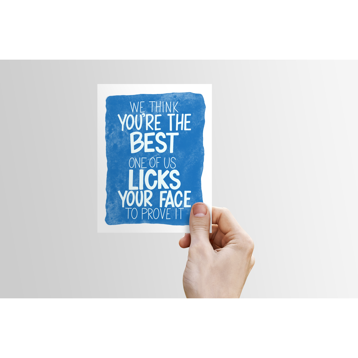 Funny Dog Greeting Card – “We Think You’re the Best” Love Lilo Pet Card