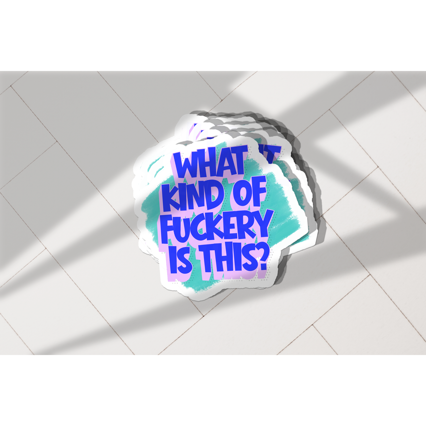What Kind of Fuckery is This? Vinyl Sticker – Funny, Snarky, Irreverent Quote Sticker for Laptops, Water Bottles, and Notebooks
