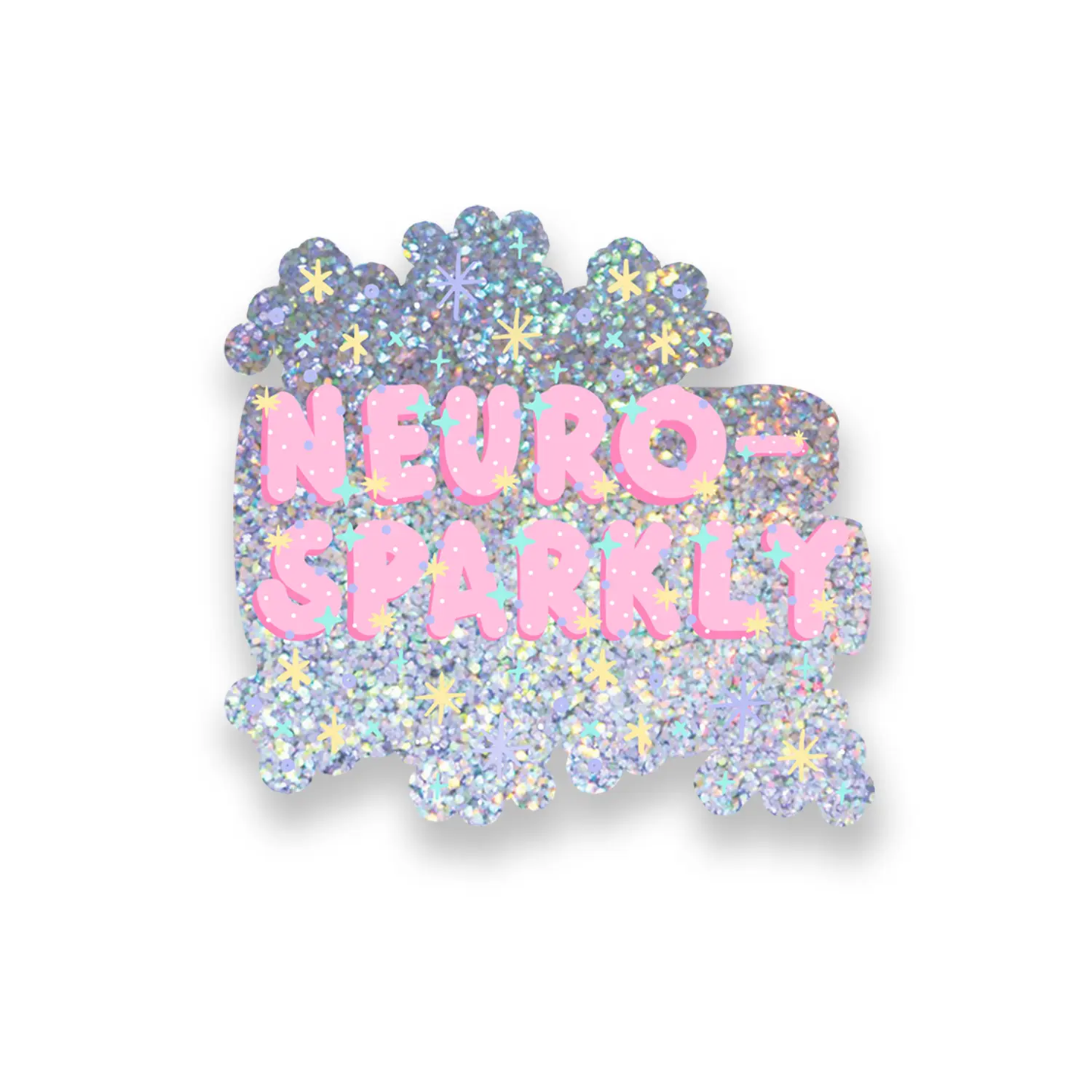 Neurosparkly Holographic Vinyl Sticker – Sparkly Neurodivergent Pride