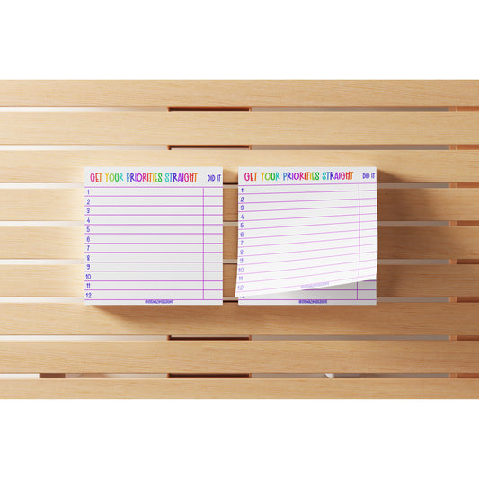 Get Your Priorities Straight Sticky Notes