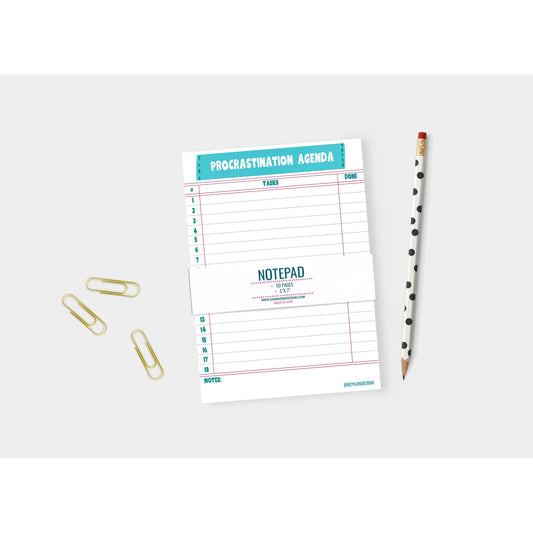 Procrastination Agenda Notepad - 5x7