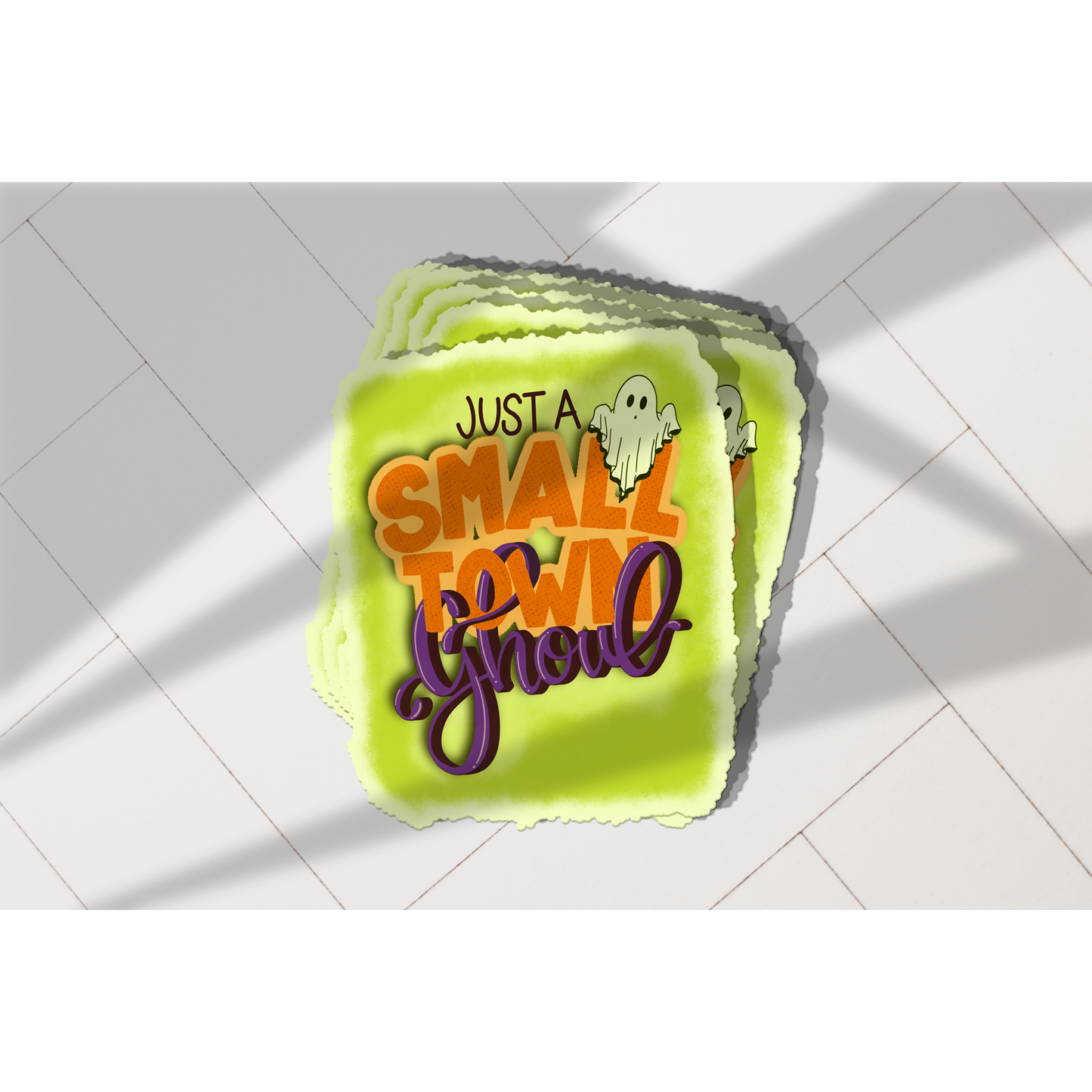 Just a Small Town Ghoul (GLOW-IN-THE-DARK) Vinyl Sticker
