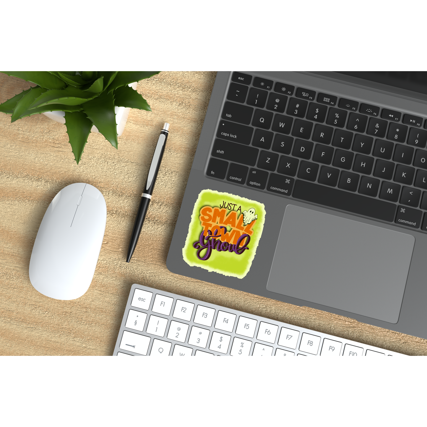 Just a Small Town Ghoul (GLOW-IN-THE-DARK) Vinyl Sticker