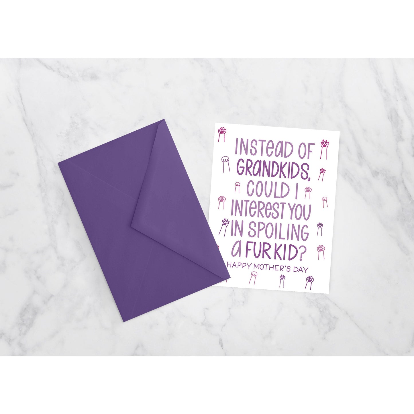 Instead of Grandkids, Could I Interest You in a Fur Kid? - Mother's Day-Father's Day Cards | Pet Parents, Grandparents